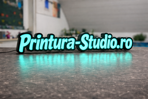 Casetă Logo Luminoasă Personalizată